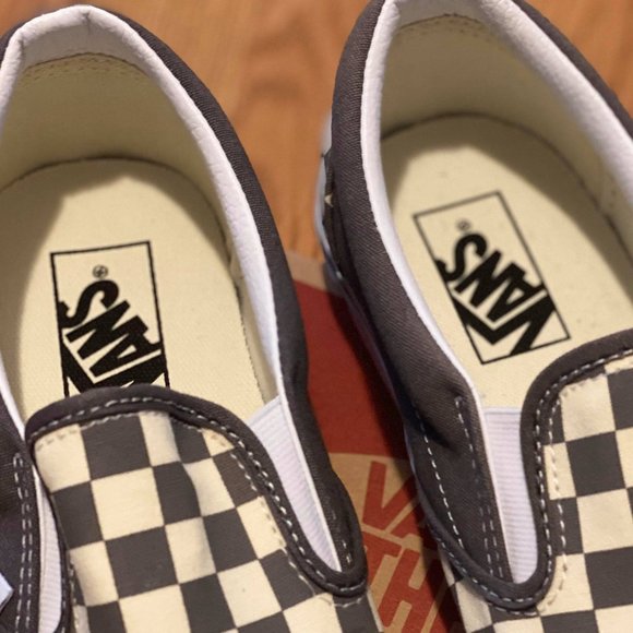 Vans Checkerboard Slip-On Shoes VN0A4BV3TB5 Pewter - Picture 3 of 6